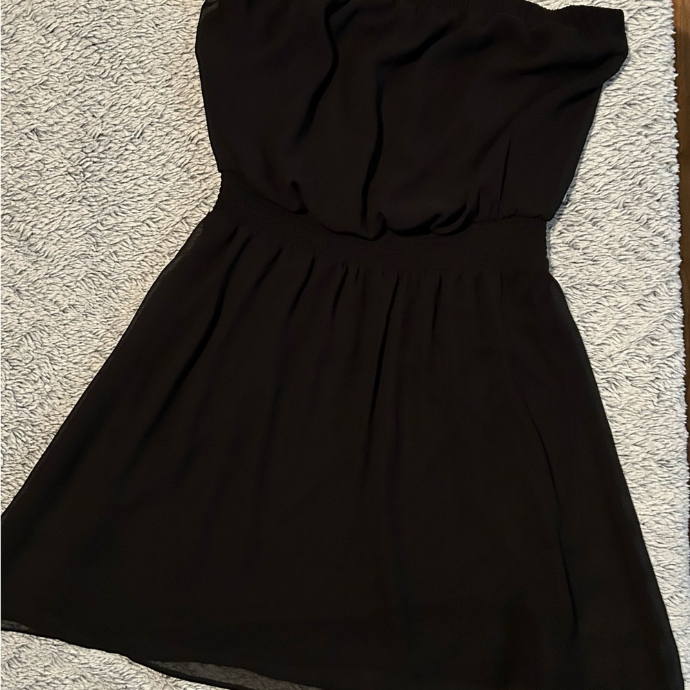 Express Black Strapless mini Dress size Medium